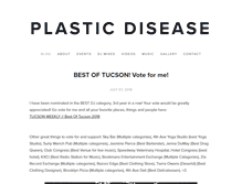 Tablet Screenshot of plasticdisease.com